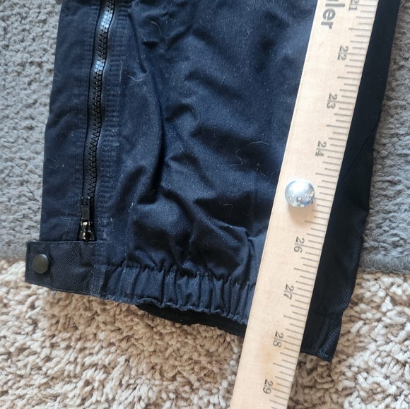 Vintage PATAGONIA Kids Ski Snow Pants Size 8 Black Suspenders Outdoors Sewn on - Picture 10 of 16